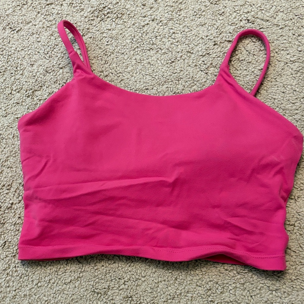 Pink Lily Activewear Pink Crop Top